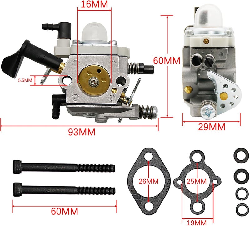 FLMLF Premium Performance Carburetor For Walbro 1191 For 1/5 HPI Baja 5B Losi 5ive-T 36cc-45cc Zenoah CY Engine - Image 2